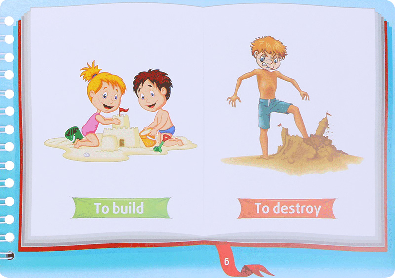 bộ những cặp từ vựng trái nghĩa và trò chơi ghép chữ - opposite words in pictures (tập 1) - Ảnh 8