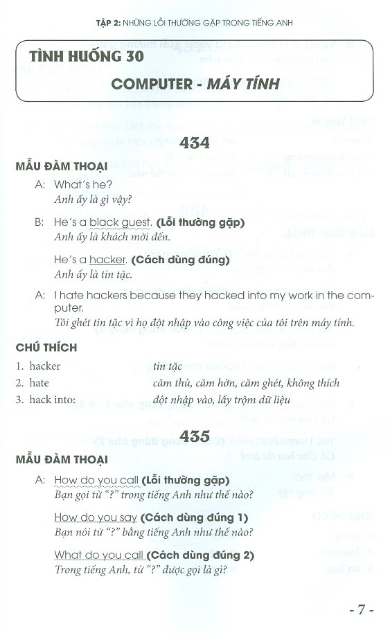 bộ những lỗi thường gặp trong tiếng anh khi nói chuyện với người nước ngoài - tập 2 - Ảnh 3