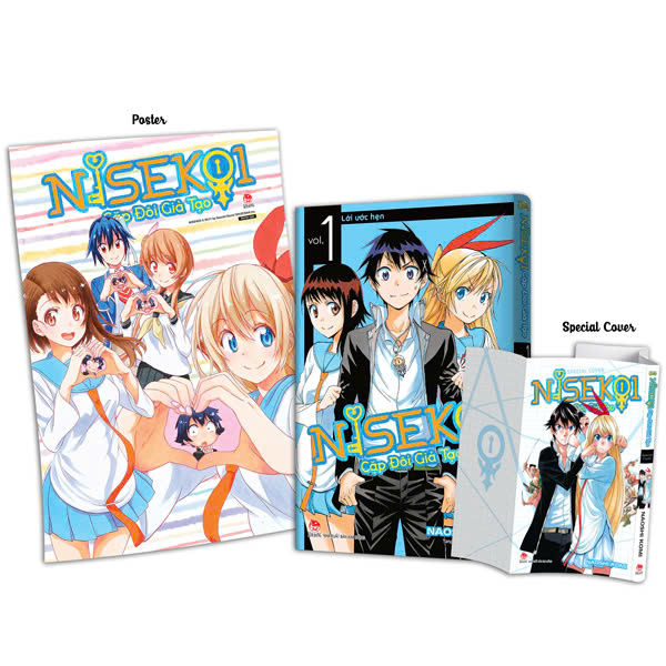 Bo
						
										
										Nisekoi - Cap Doi Gia Tao - Tap 1 - Loi Uoc Hen - Tang Kem Special Cover + Poster