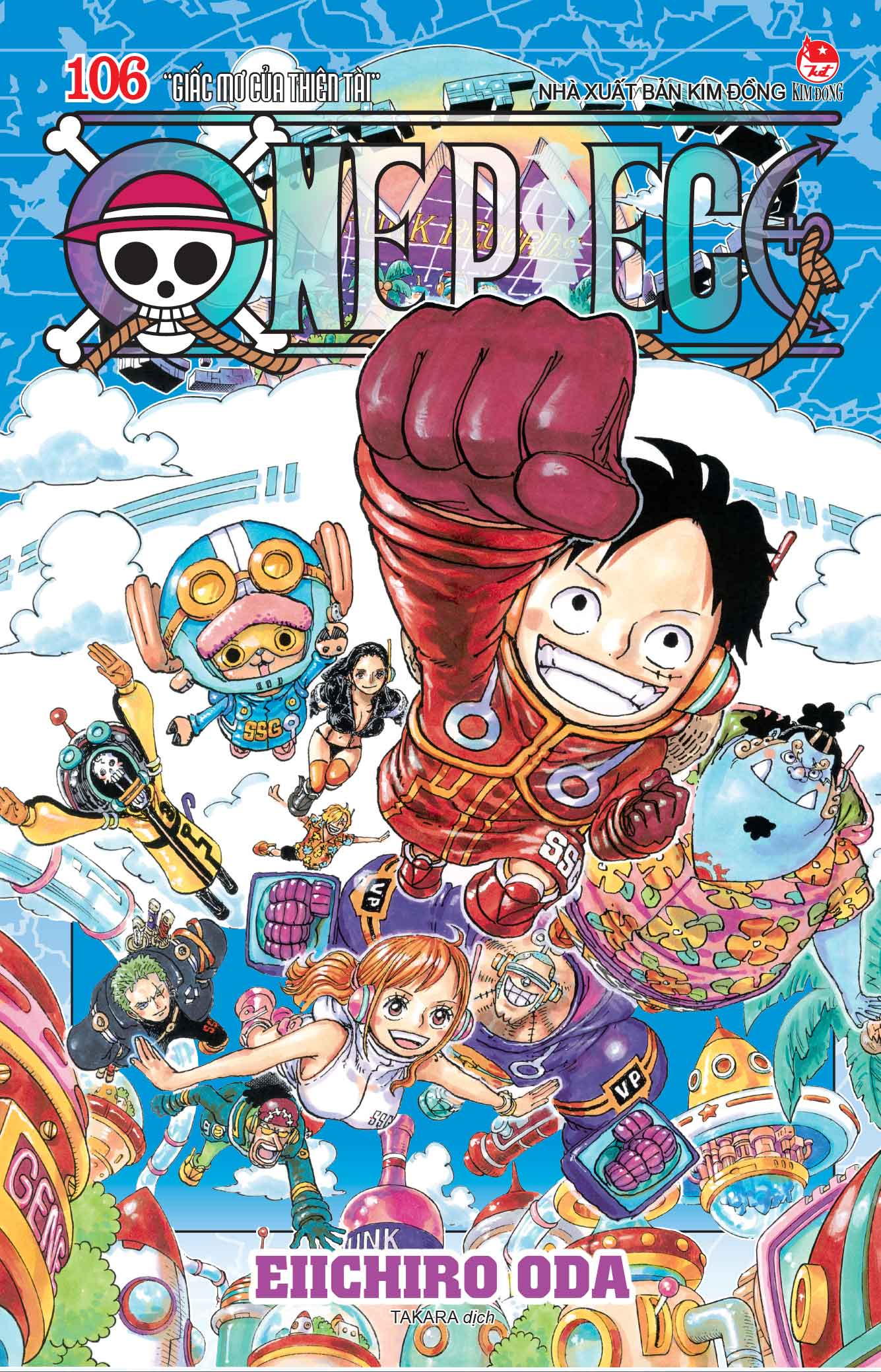 Bộ One Piece - Tập 106 - “Giấc Mơ Của Thiên Tài” - Bản Bìa Áo - Ảnh 3