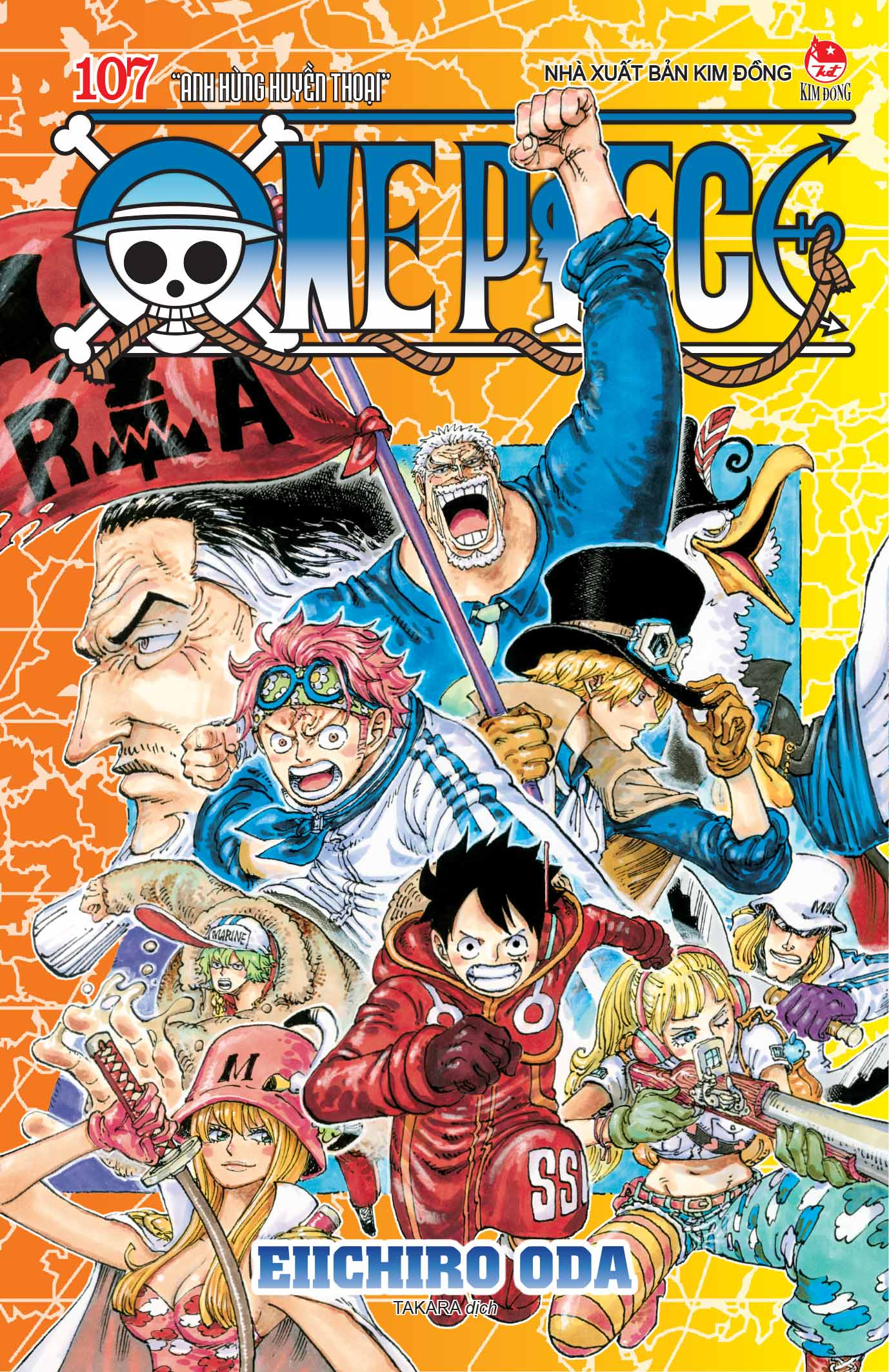 Bộ One Piece - Tập 107 - “Anh Hùng Huyền Thoại” - Bản Bìa Gập - Ảnh 3