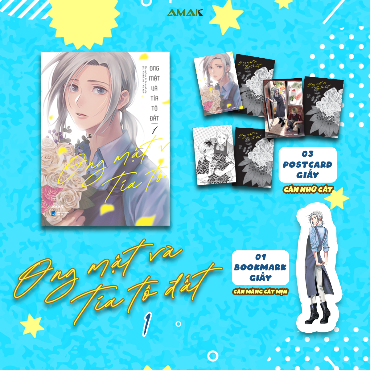 Bộ Ong Mật Và Tía Tô Đất - Tập 1 - Tặng Kèm 1 Bookmark Bế Hình + 3 Postcard Hai Mặt - Ảnh 2