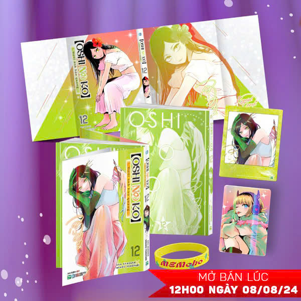Bo
						
										
										Oshi No Ko - Duoi Anh Hao Quang - Tap 12 - Ban Dac Biet - Tang Kem Bia Dac Biet Hai Mat + Oshi No Card + Card Idol + Vong Tay Idol