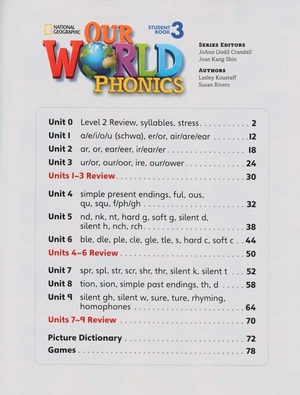 bộ our world ame phonics 3 student book & audio cd - Ảnh 3