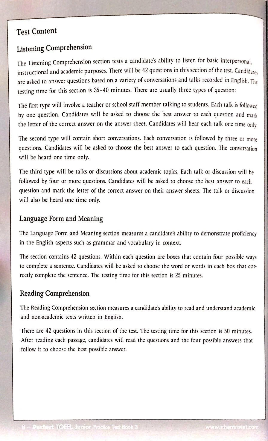 bộ perfect toelf junior_practice test_book 3 (+cd) - Ảnh 6