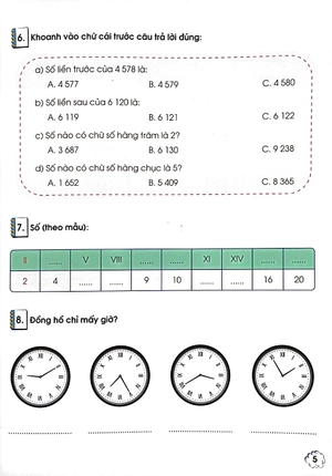 bộ phát triển năng lực toán 3 - tập 2 - Ảnh 5