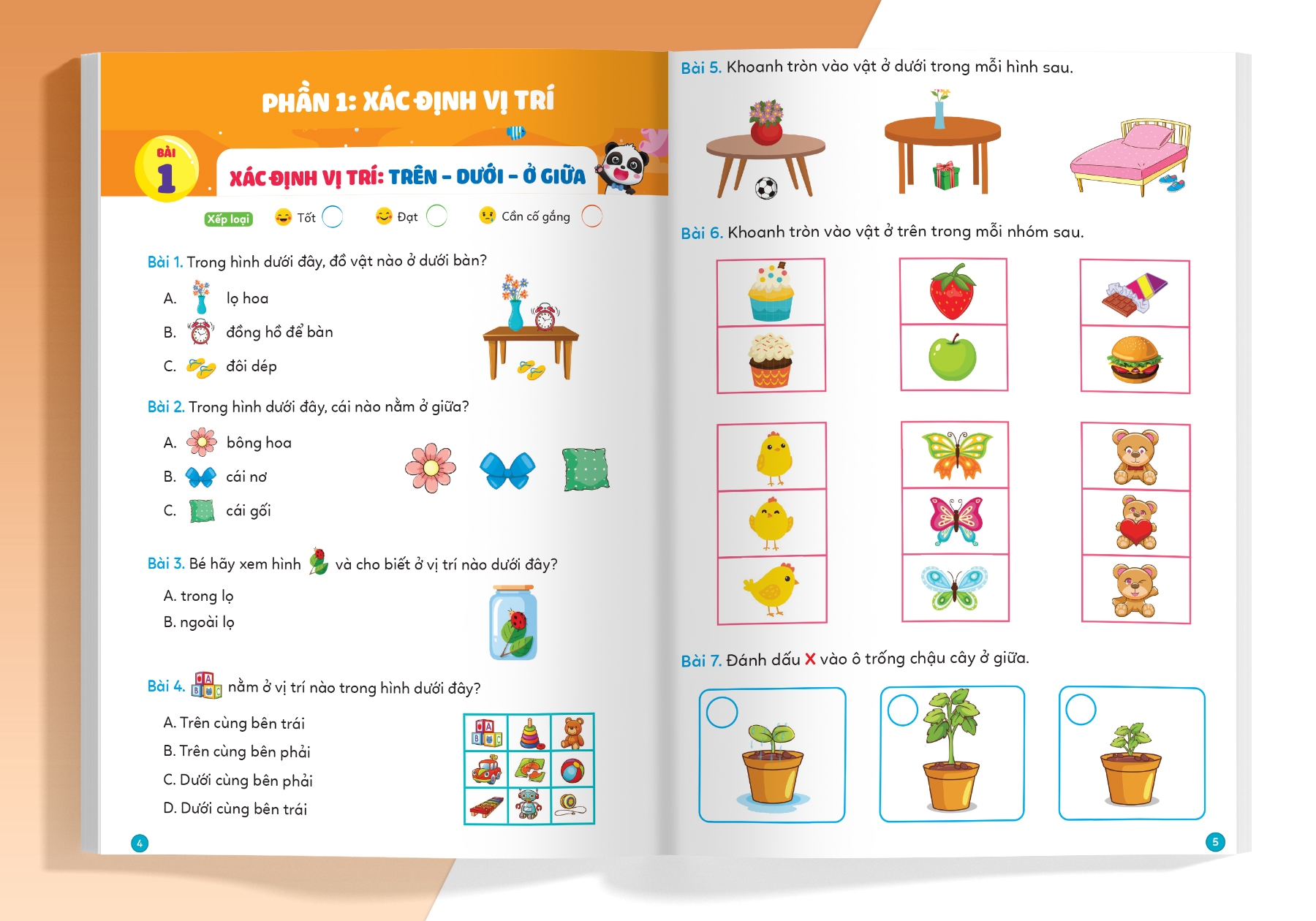 bộ phiếu luyện toán tư duy cùng gấu kiki 3: xác định vị trí - các dạng toán quy luật - Ảnh 5
