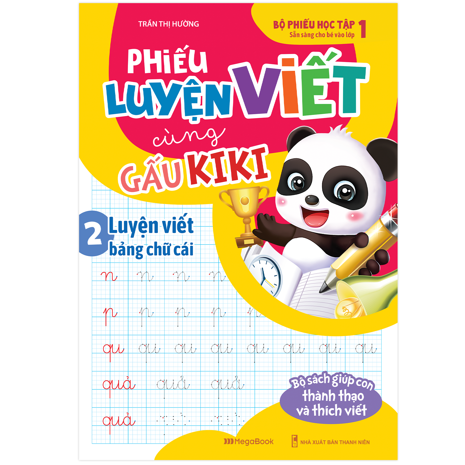 bộ phiếu luyện viết cùng gấu kiki 2 - luyện viết bảng chữ cái - Ảnh 2