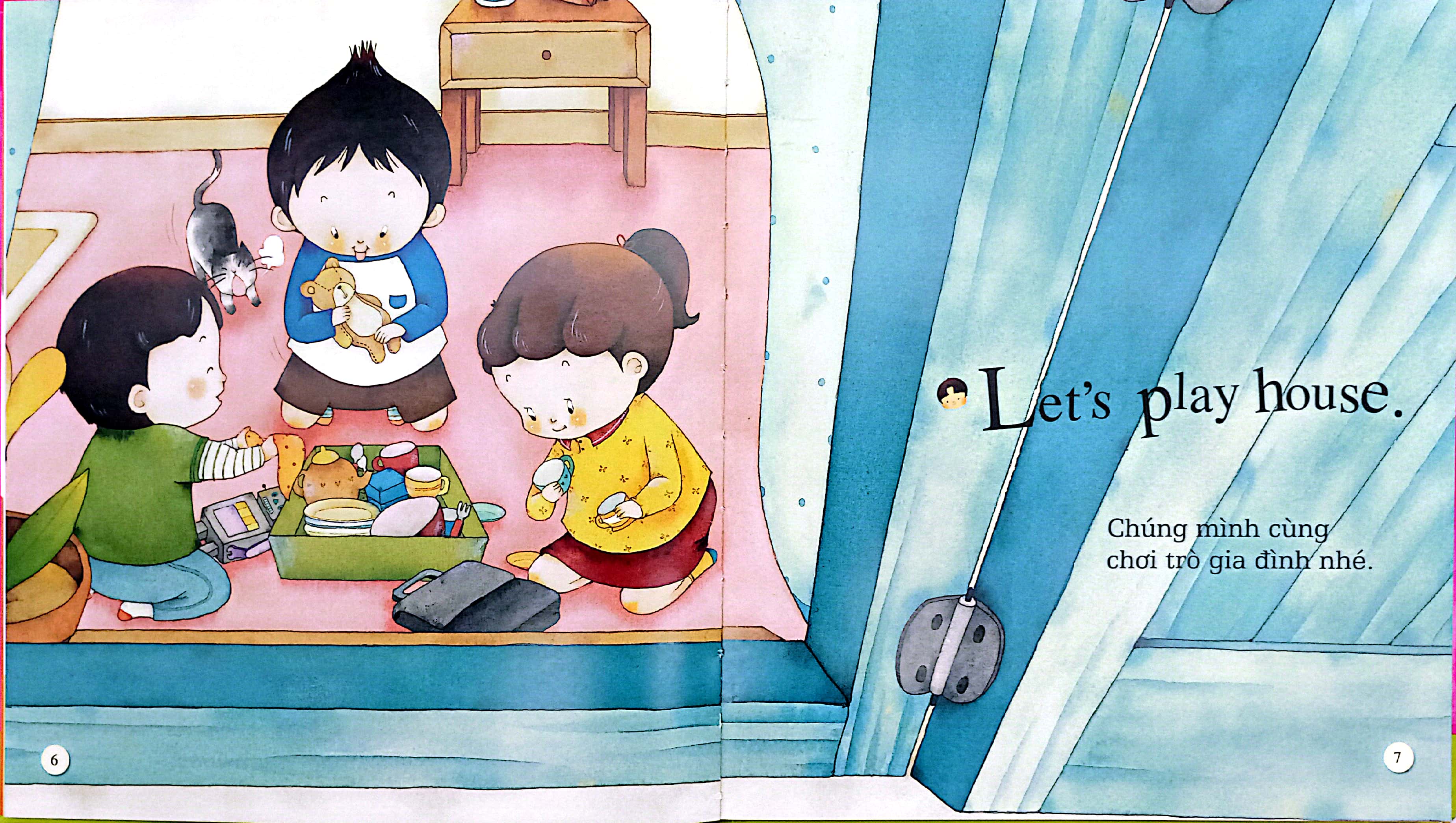 Bộ Playtime In English - Level 1 - Let's Play House - Cùng Chơi Trò Gia Đình - Ảnh 3