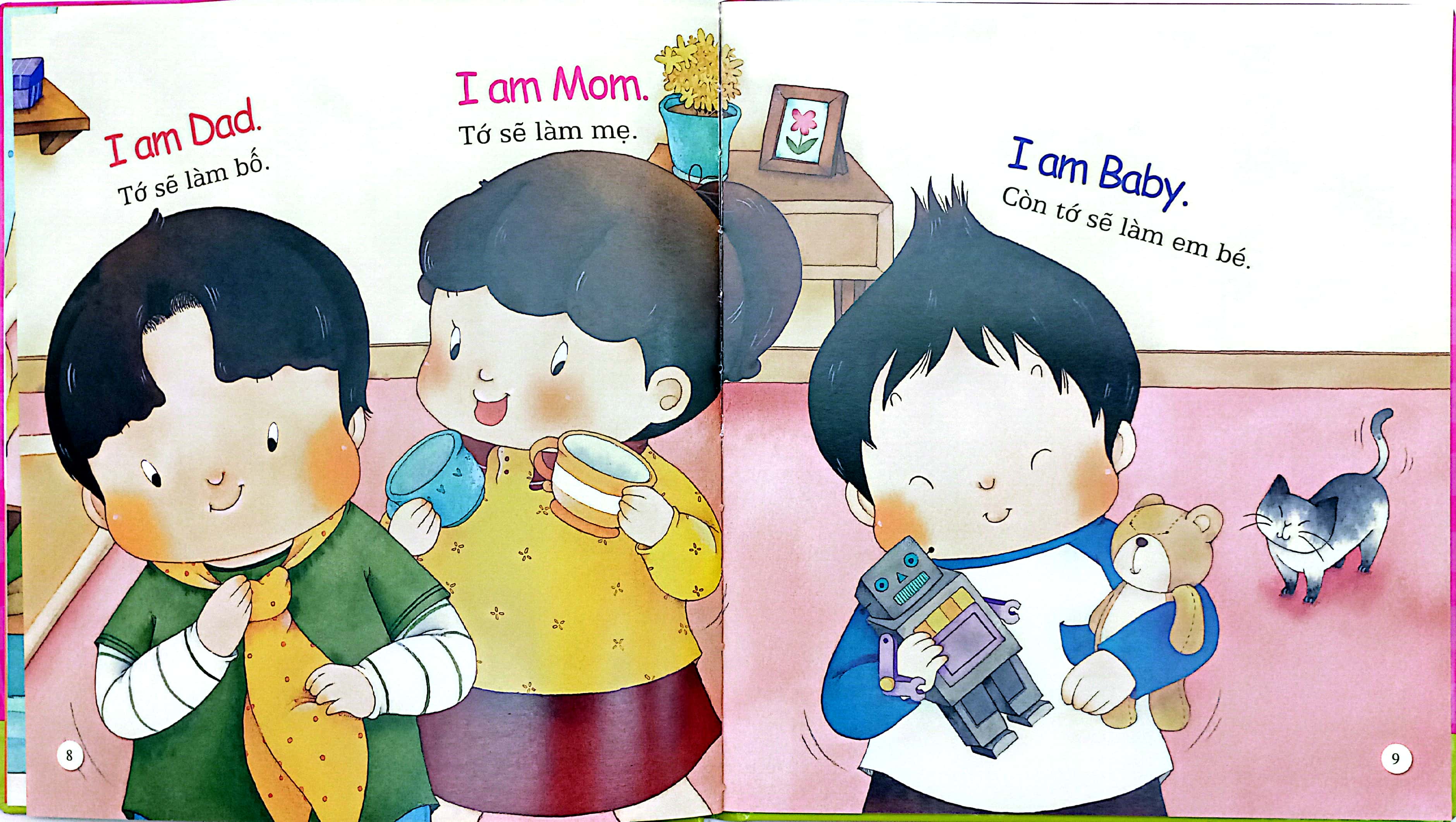 Bộ Playtime In English - Level 1 - Let's Play House - Cùng Chơi Trò Gia Đình - Ảnh 4