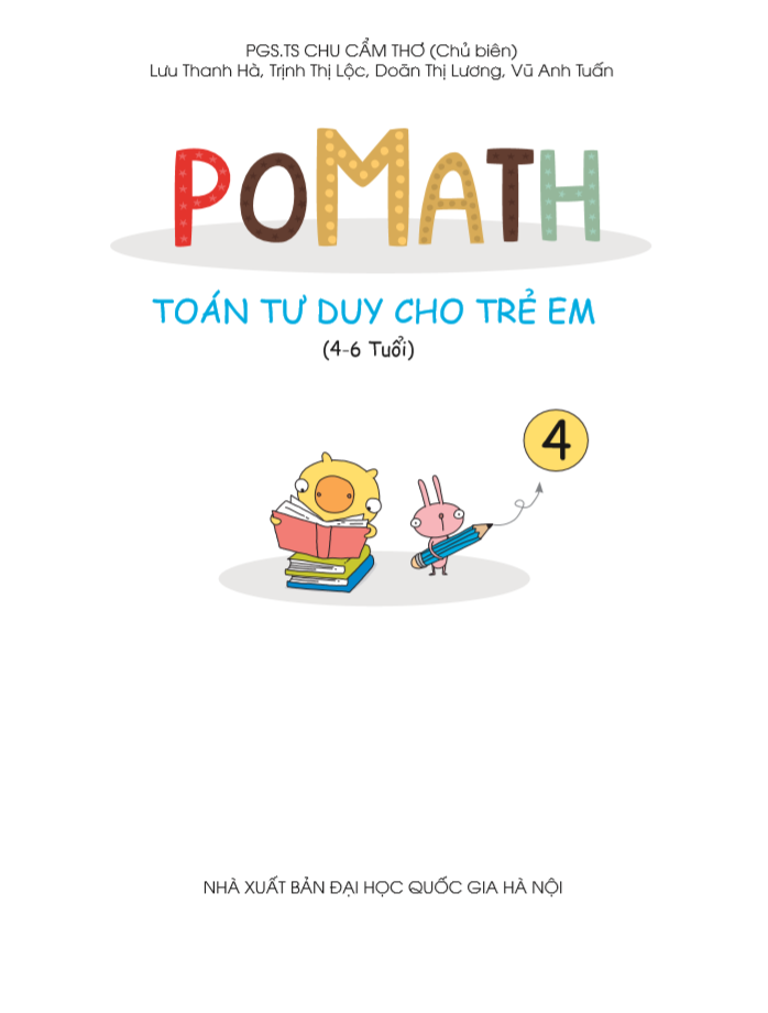 bộ pomath - toán tư duy cho trẻ em 4-6 tuổi - tập 4 - Ảnh 2
