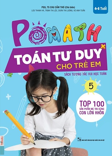 bộ pomath - toán tư duy cho trẻ em 4-6 tuổi - tập 5