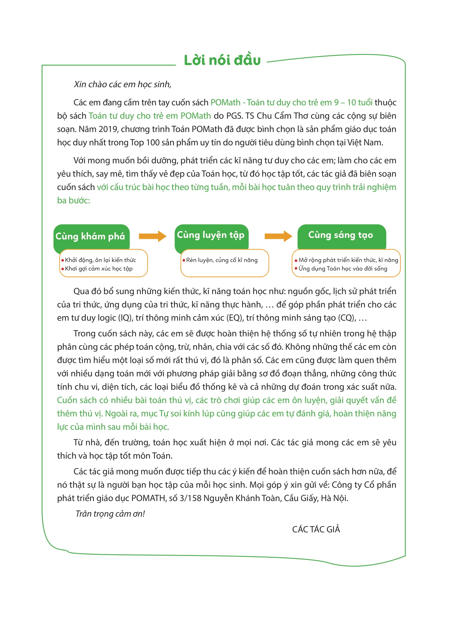 Bộ Pomath - Toán Tư Duy Cho Trẻ Em 9-10 Tuổi - Tập 1 - Ảnh 4