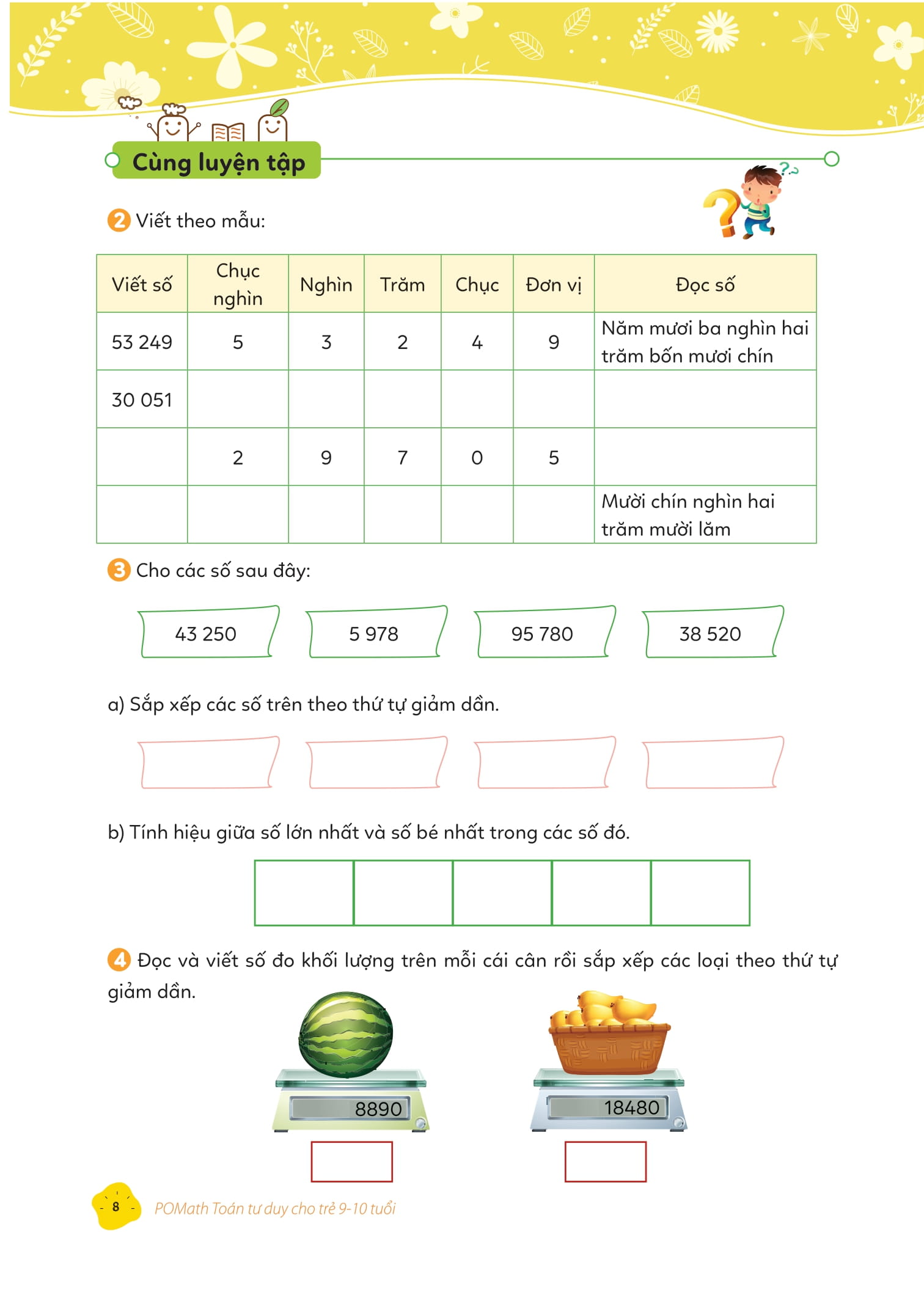 Bộ Pomath - Toán Tư Duy Cho Trẻ Em 9-10 Tuổi - Tập 1 - Ảnh 9