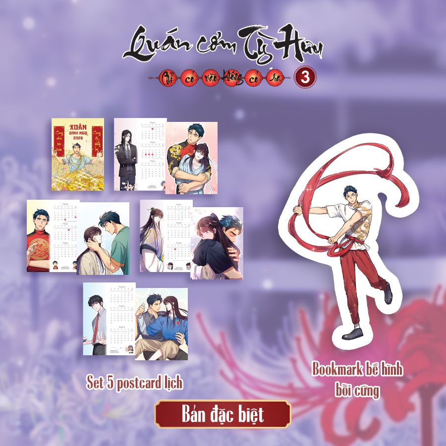 Bộ
						
										
										Quán Cơm Tỳ Hưu - Chỉ Có Vào Không Có Ra - Tập 3 - Bản Đặc Biệt - Tặng Kèm 1 Bookmark Bế Hình Bồi Cứng + 1 Set 05 Postcard Lịch + 2 Lenti Card + 2 Thẻ Nhân Vật Cán Màng Hologram + 1 Card PVC + 1 Poster A3 Cán Bóng - Ảnh 3
