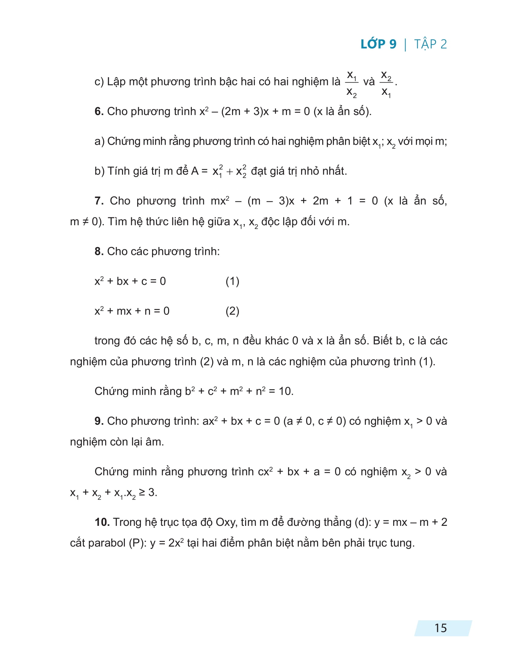 Bộ Rèn Kĩ Năng Giải Toán Lớp 9 - Tập 2 - Ảnh 16