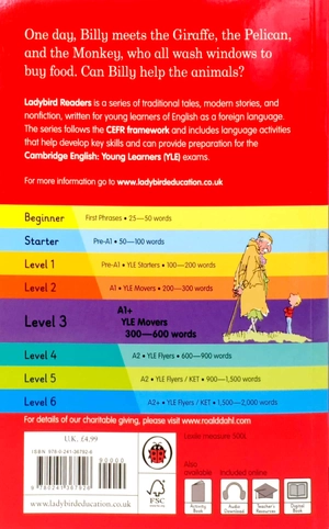 bộ roald dahl: the giraffe, the pelly and me - ladybird readers level 3 - Ảnh 11