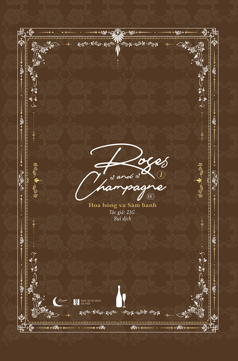 bộ roses and champagne - hoa hồng và sâm banh - tập 1 - tặng kèm postcard hai mặt bồi cứng + bookmark chibi bồi cứng - Ảnh 3