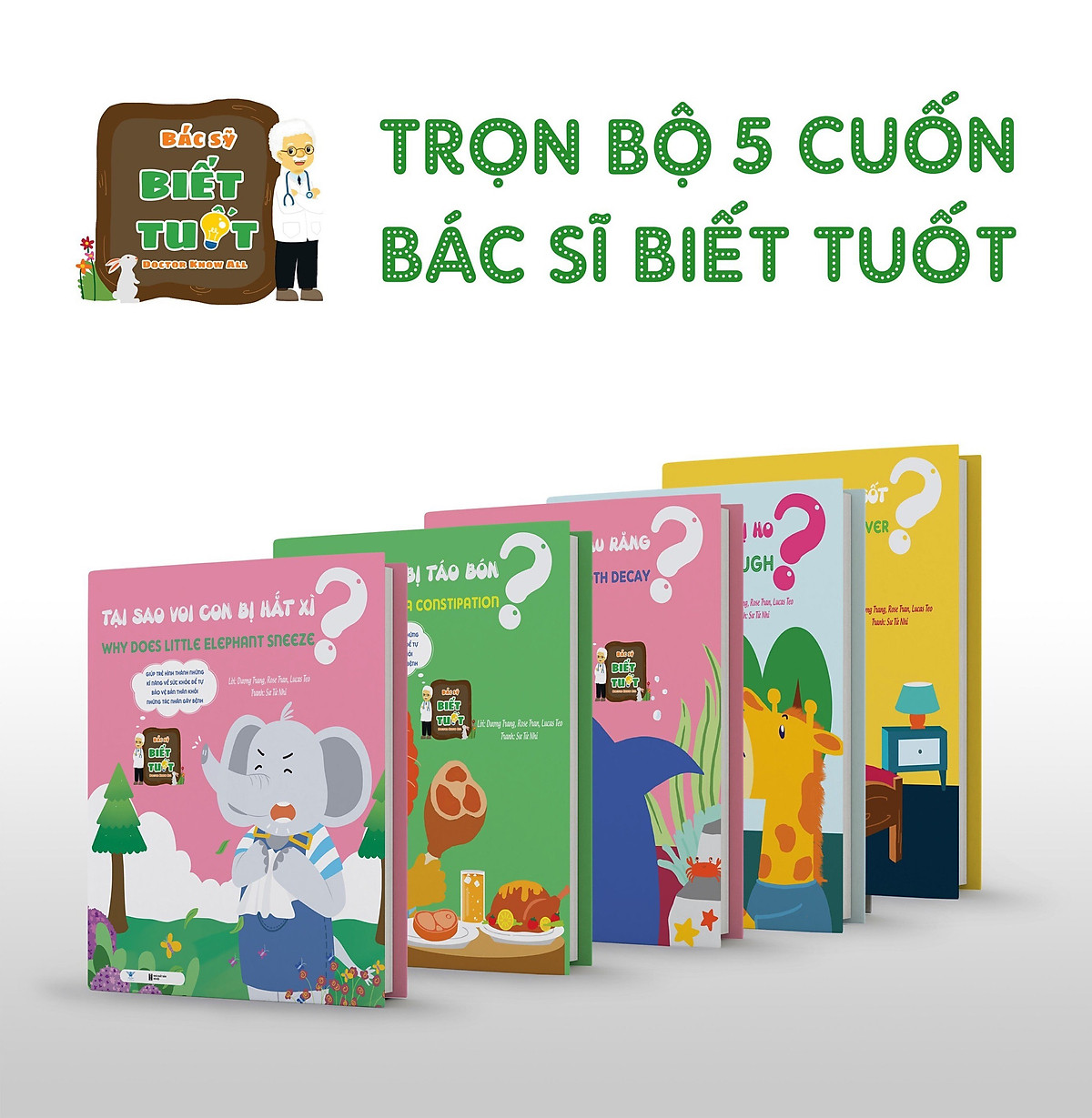 bộ sách bác sĩ biết tuốt - song ngữ việt-anh (bộ 5 cuốn) - Ảnh 2