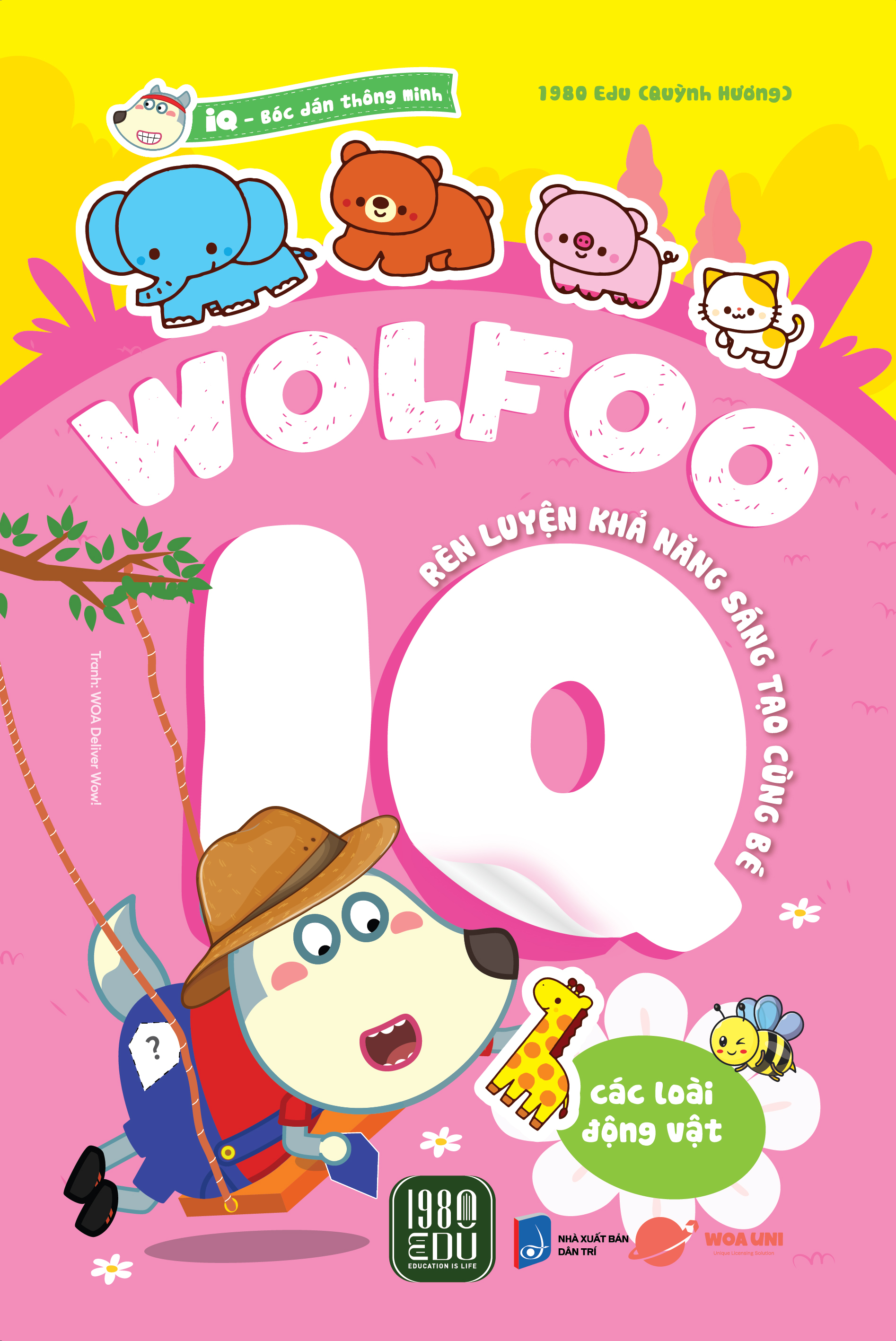 bộ sách bóc dán thông minh - wolfoo iq rèn luyện khả năng sáng tạo cùng bé (bộ 6 cuốn) - Ảnh 7