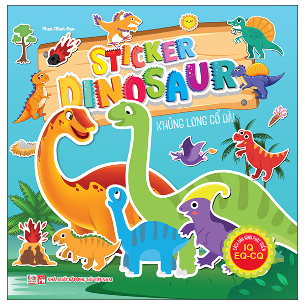 Bộ Sách Dán Hình Phát Triển IQ- EQ-CQ - Sticker Dinosaur - Thằn Lằn Bay - Ảnh 3