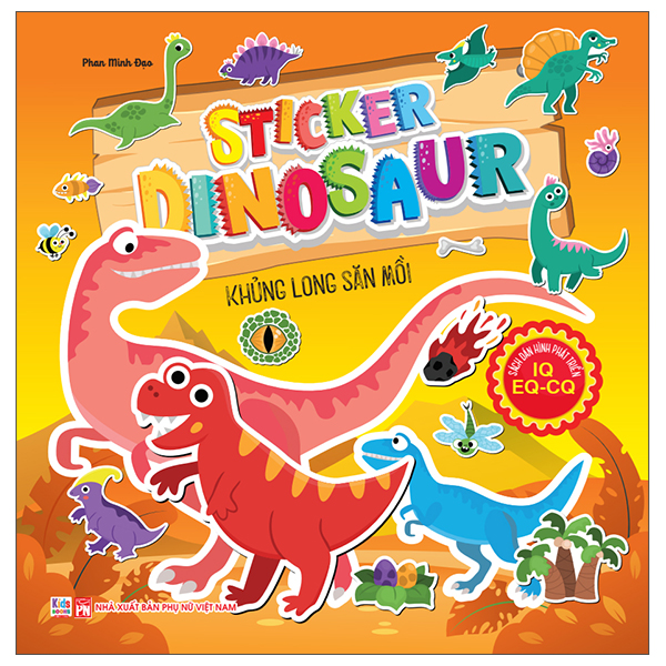 Bộ Sách Dán Hình Phát Triển IQ- EQ-CQ - Sticker Dinosaur - Thằn Lằn Bay - Ảnh 4