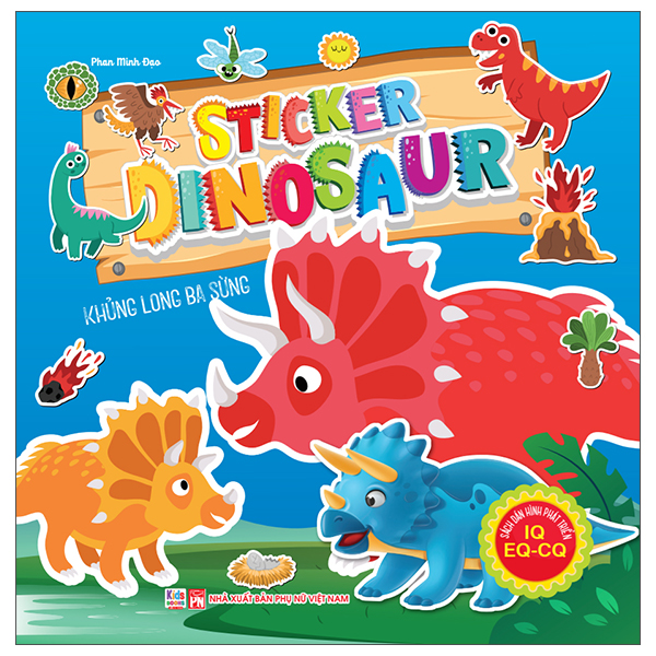 Bộ Sách Dán Hình Phát Triển IQ- EQ-CQ - Sticker Dinosaur - Thằn Lằn Bay - Ảnh 6