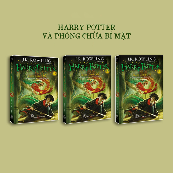 bộ sách harry potter tập 2 - khổ nhỏ (bộ 3 cuốn)