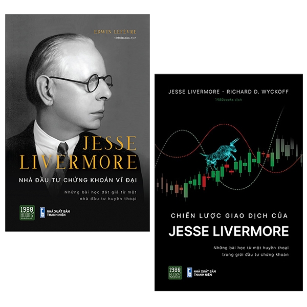 bộ sách jesse livermore - nhà đầu tư chứng khoán vĩ đại (bộ 2 cuốn)