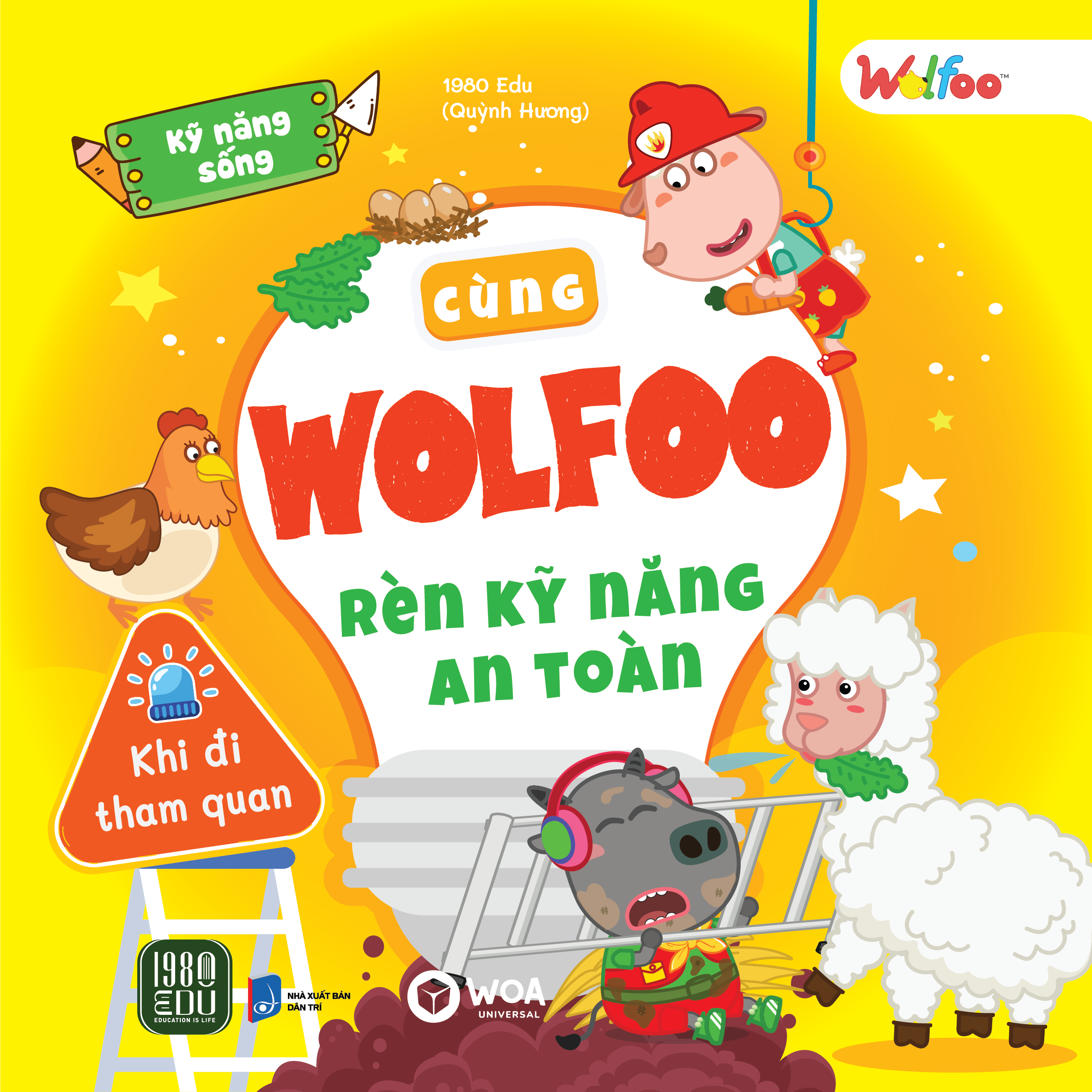 bộ sách kỹ năng sống - cùng wolfoo rèn kỹ năng an toàn (bộ 6 cuốn) - Ảnh 6