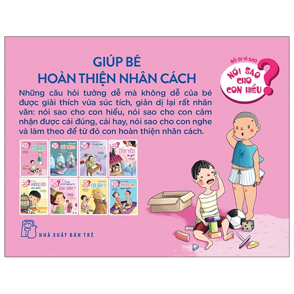 bộ sách nói sao cho con hiểu - giúp bé hoàn thiện nhân cách (bộ 8 cuốn)