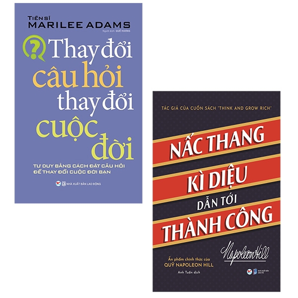 bộ sách thay đổi câu hỏi thay đổi cuộc đời + nấc thang kì diệu dẫn đến thành công (bộ 2 cuốn)