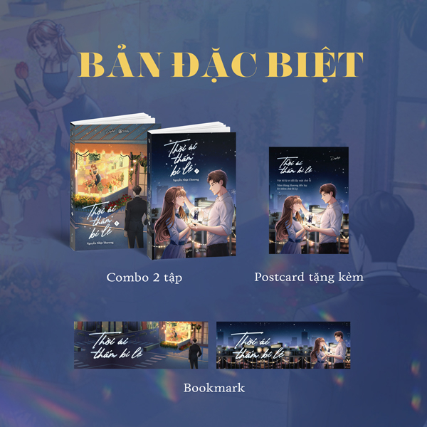 bộ sách thời ái thấm bi lệ - tập 1 + tập 2 - bản đặc biệt - tặng kèm 2 bookmark + 1 postcard bồi cứng