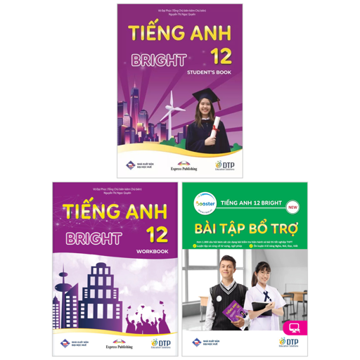 Bo Sach Tieng Anh 12 - Bright - Student's Book + Workbook + Bai Tap Bo Tro (Bo 3 Cuon)