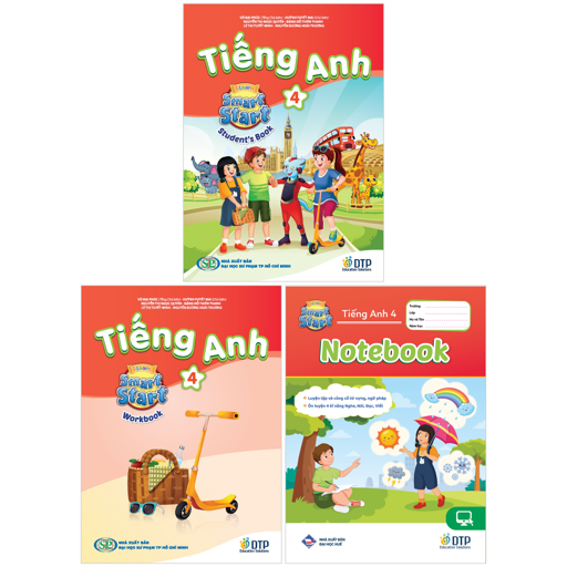 Bo Sach Tieng Anh 4 - I-Learn Smart Start - Student's Book + Workbook + Notebook (Bo 3 Cuon)