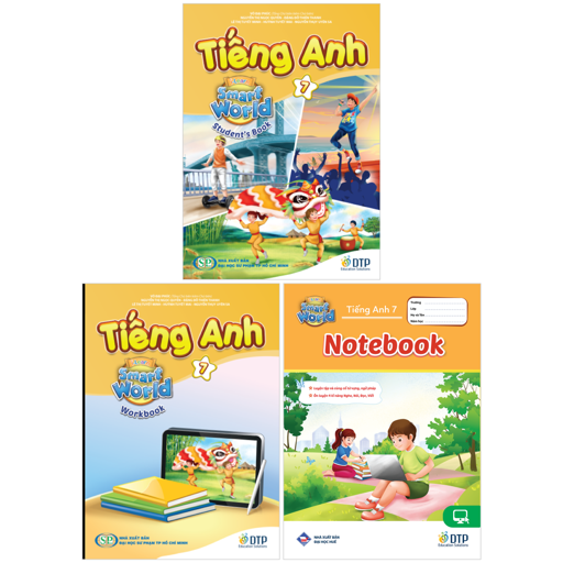 Bo Sach Tieng Anh 7 - I-Learn Smart World - Student's Book + Workbook + Notebook (Bo 3 Cuon)
