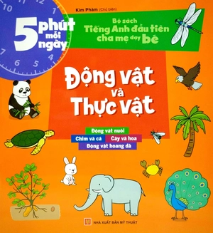 bộ sách tiếng anh đầu tiên của bé - 5 phút mỗi ngày - động vật và thực vật - Ảnh 2
