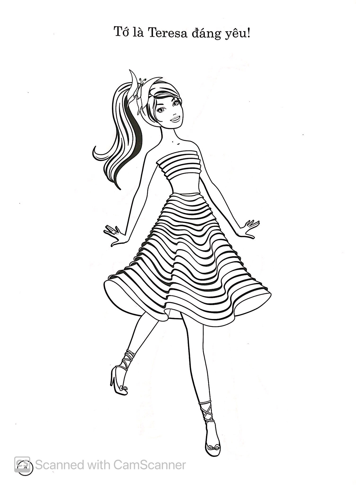 bộ sách tô màu có dán hình - barbie xinh đẹp (bộ 4 cuốn) - Ảnh 15