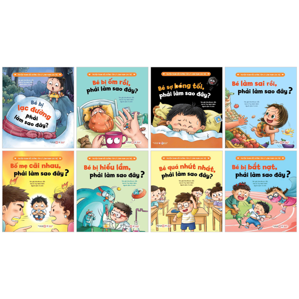 Bo Sach Truyen Tranh Boi Duong Tam Ly Lanh Manh Cho Tre (Bo 8 cuon)