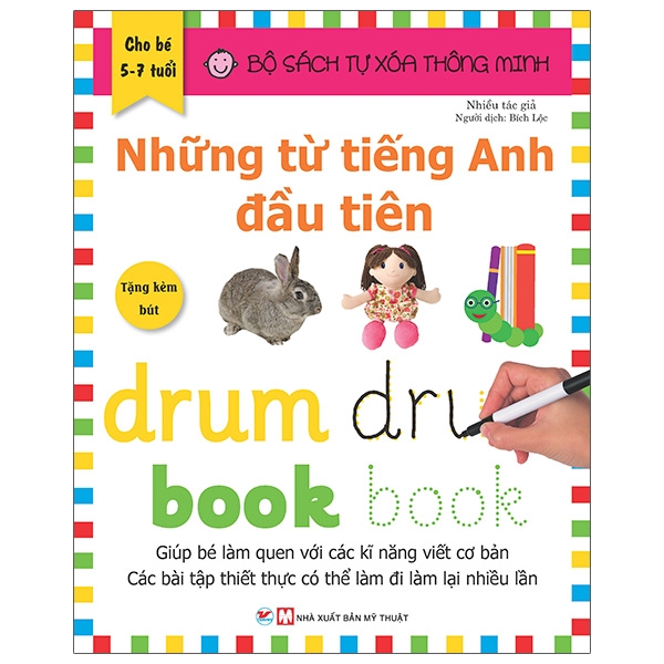 bộ sách tự xóa thông minh - những từ tiếng anh đầu tiên (5 -7 tuổi)