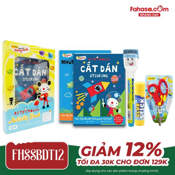 bộ sản phẩm cắt dán và những người bạn - arty mouse sticking and friends - colokit kit-c020/ar