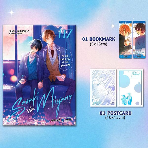 Bo
						
										
										Sasaki Va Miyano - Tap 7 - Tang Kem Bookmark + Postcard 2 Mat