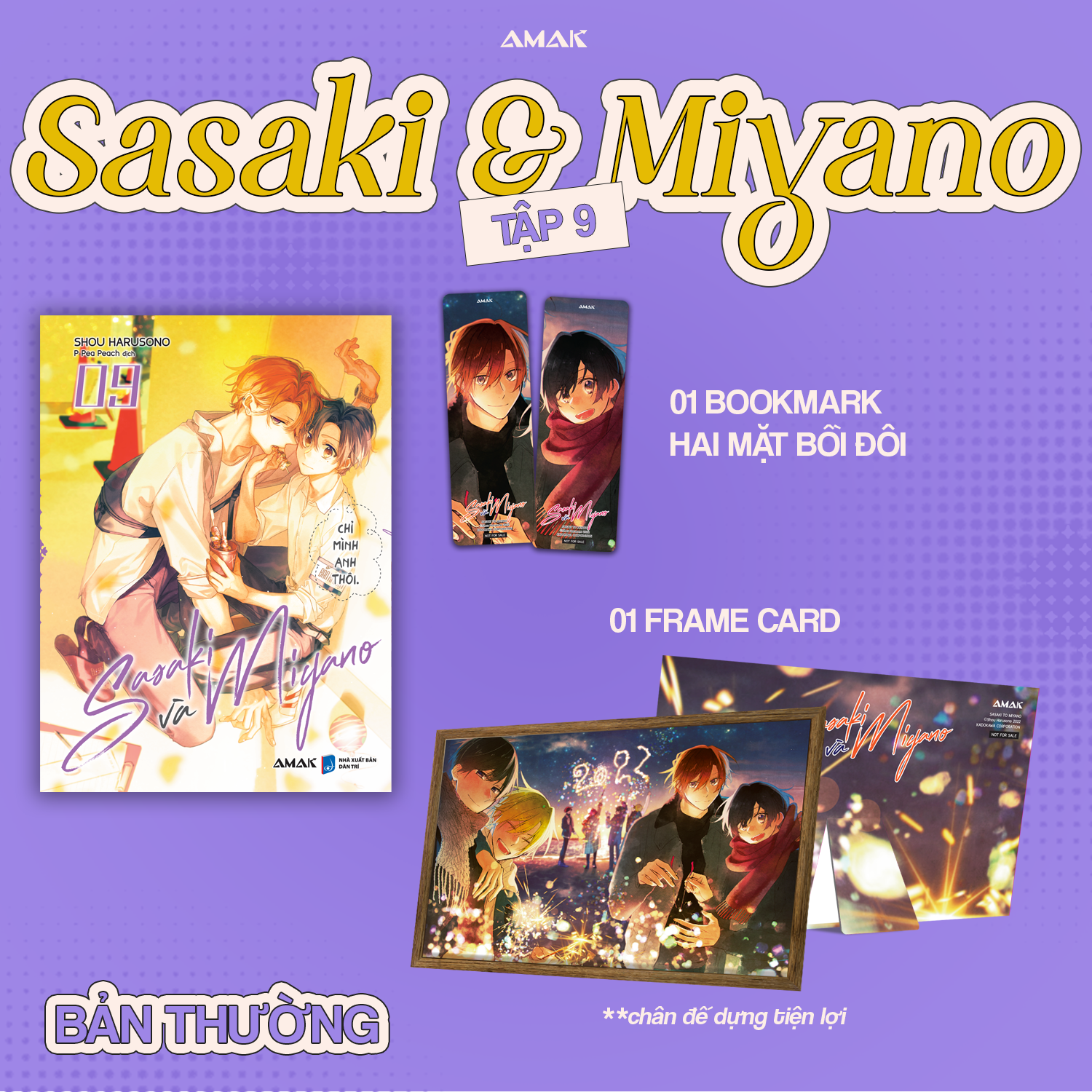 Bộ
						
										
										Sasaki Và Miyano - Tập 9 - Tặng Kèm Bookmark Hai Mặt Bồi Đôi + Frame Card Kèm Chân Đế Dựng Tiện Lợi - Ảnh 2