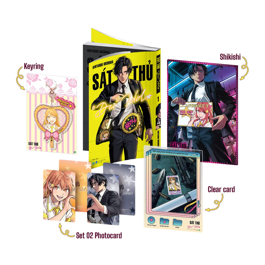 Bộ Sát Thủ “Đu” Idol - Tập 1 - Bản Sưu Tầm - Tặng Kèm Clear Card + Shikishi + Keyring + Set 2 Photocard - Ảnh 2