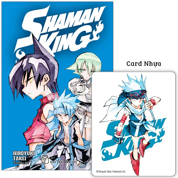 bộ shaman king - tập 21 - bìa đôi + card nhựa