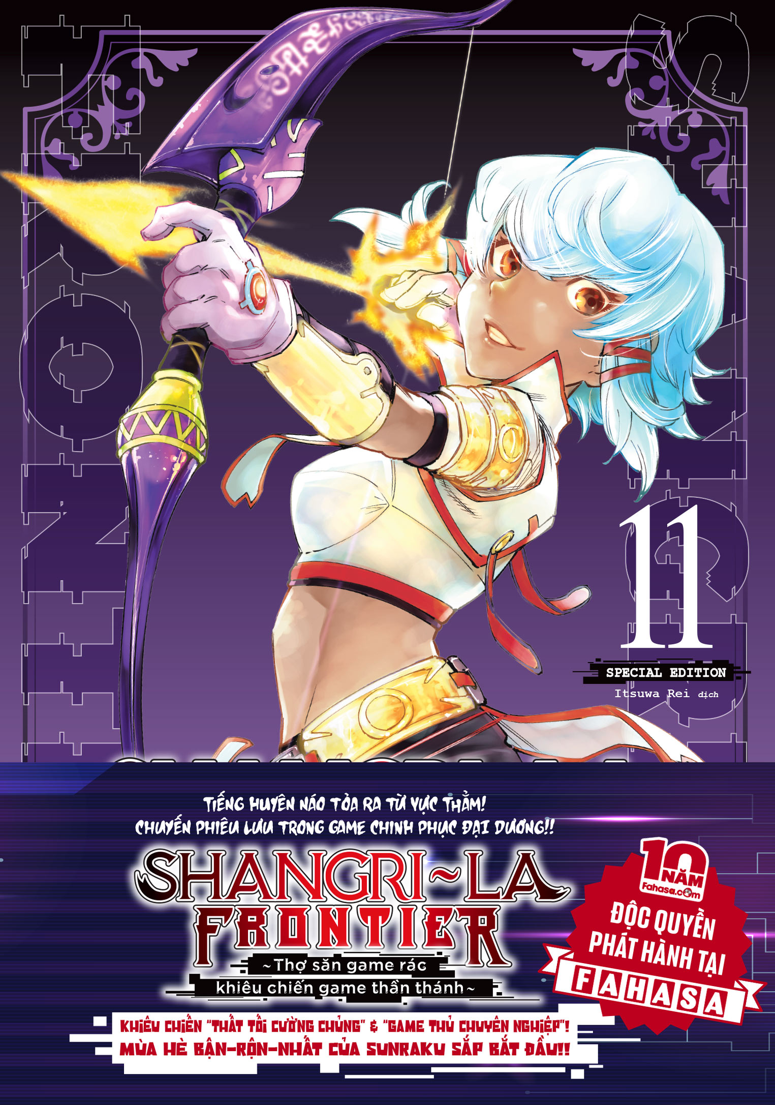 Bo
						
										
										Shangri-La Frontier - Tho San Game Rac Khieu Chien Game Than Thanh - Tap 11 - Ban Dac Biet - Tang Kem Bia Ao Thiet Ke Moi + Bia Hologram + Set 5 Standee PVC - Doc Quyen Fahasa - Ảnh 3