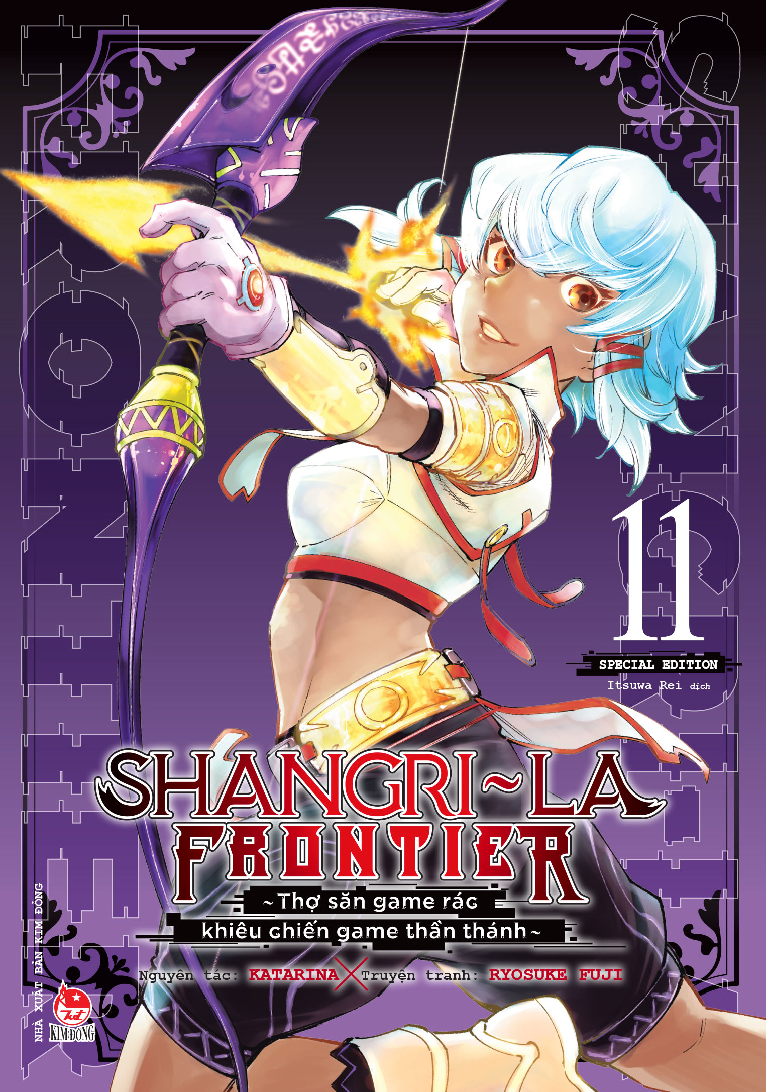 Bo
						
										
										Shangri-La Frontier - Tho San Game Rac Khieu Chien Game Than Thanh - Tap 11 - Ban Dac Biet - Tang Kem Bia Ao Thiet Ke Moi + Bia Hologram + Set 5 Standee PVC - Doc Quyen Fahasa - Ảnh 4