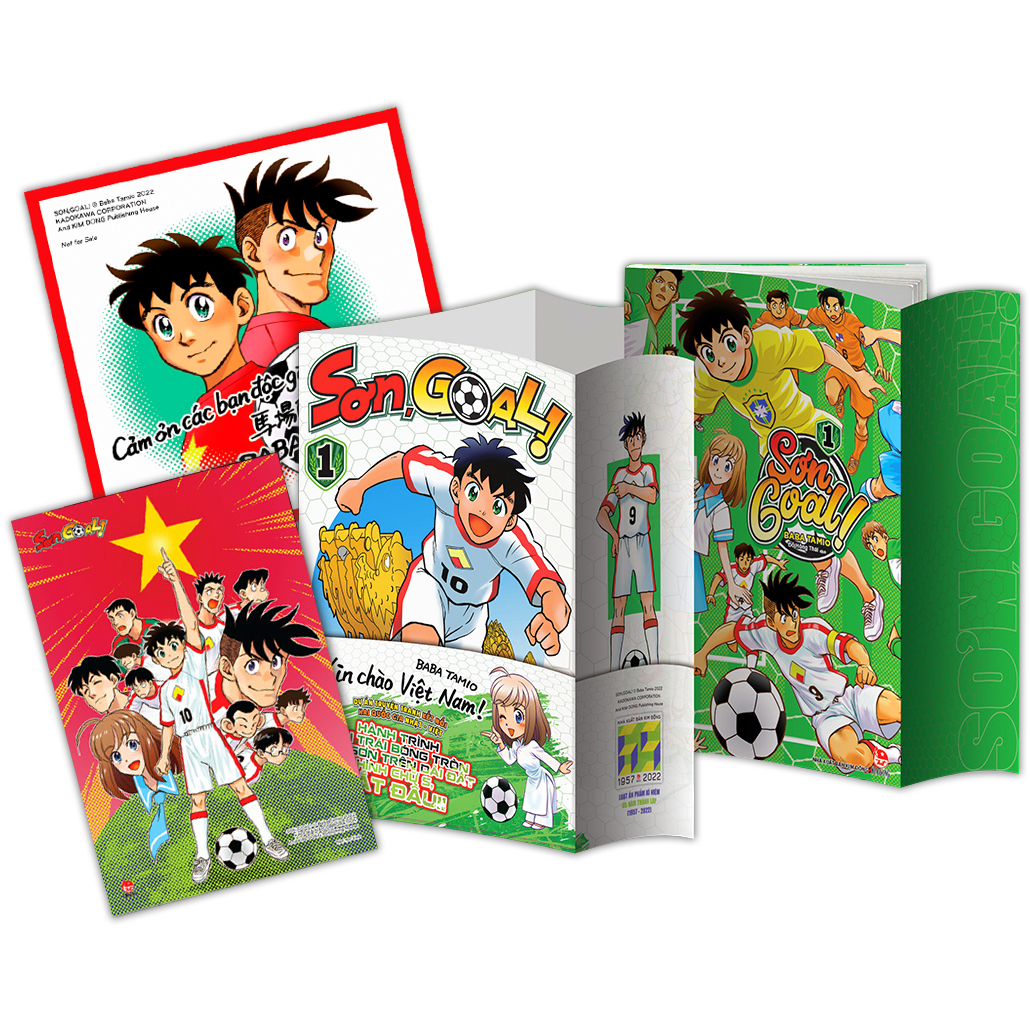 bộ sơn, goal! - tập 1 - tặng kèm obi + bìa bonus + postcard độc quyền + postcard khổ vuông 10x10cm - Ảnh 4