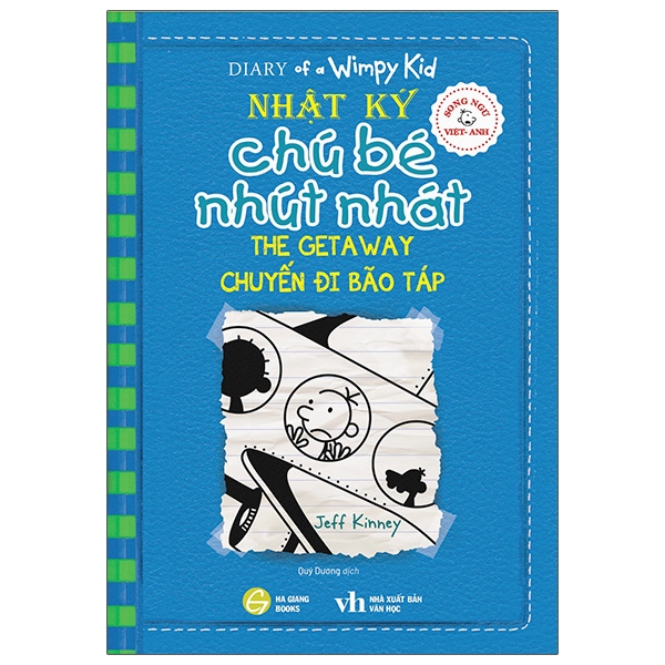 bộ song ngữ việt - anh - diary of a wimpy kid - nhật ký chú bé nhút nhát - tập 12: chuyến đi bão táp - the getaway - Ảnh 2