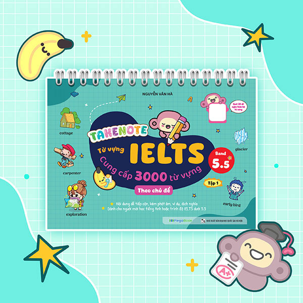 Bo
						
										
										Takenote - Tu Vung IELTS - Cung Cap 3000 Tu Vung Theo Chu De - Band 5.5 - Tap 1